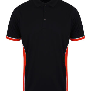 Panel polo - Black/Red/White, XS