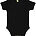 Short-sleeved bodysuit with envelope neck opening