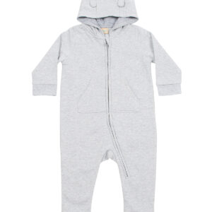 Fleece all-in-one - Heather Grey, 6/12 Months