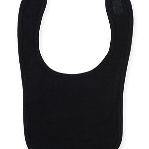 Plain and contrast bib - Black, One size