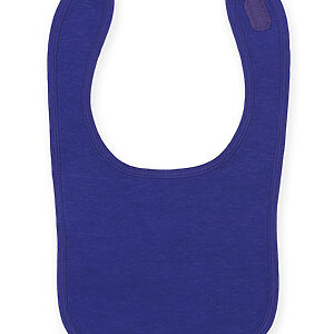 Plain and contrast bib - Purple, One size
