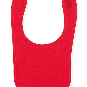 Plain and contrast bib - Red, One size