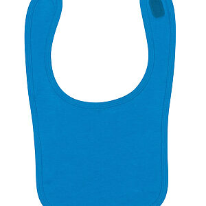 Plain and contrast bib - Sapphire, One size
