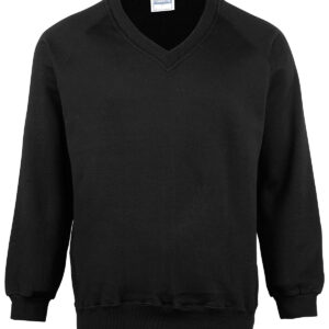 Coloursure™ v-neck sweatshirt - Black, S