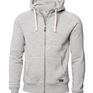 Williamsburg – fashionable hooded sweatshirt - Grey Melange, S