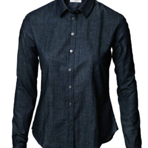 Women’s Torrance – raw and stylish denim shirt - Indigo Blue, XS