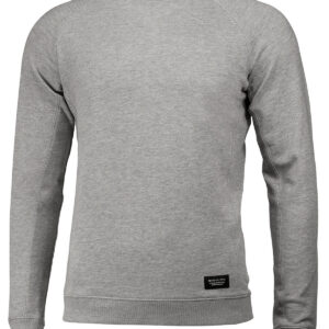 Newport – luxury lightweight crewneck - Grey Melange, S