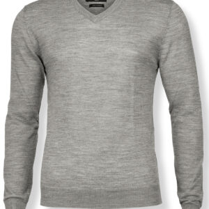 Ashbury – classy luxury merino blend - Grey Melange, S