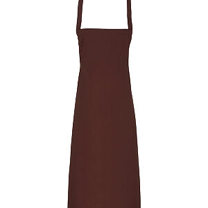 100% Organic Cotton Bib Apron - Brown, One size