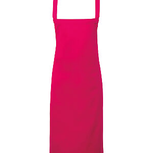 100% Organic Cotton Bib Apron - Hot Pink, One size