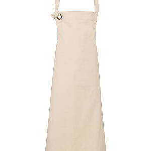Calibre heavy cotton canvas bib apron - Natural, One size