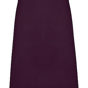 Colours mid-length apron - Aubergine, One size