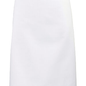 Colours mid-length apron - White, One size