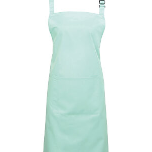 Colours bib apron with pocket - Aqua, One size