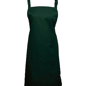 Colours bib apron with pocket - Bottle, One size