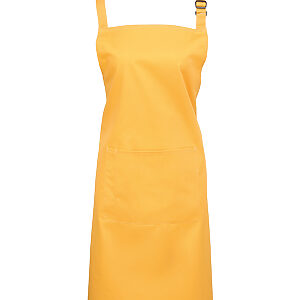 Colours bib apron with pocket - Sunflower, One size