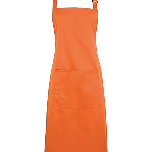 Colours bib apron with pocket - Terracotta, One size