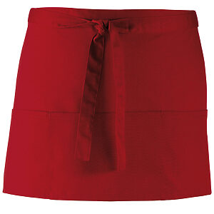 Colours 3-pocket apron - Burgundy, One size