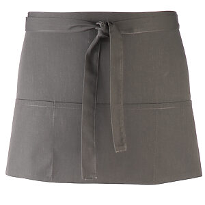 Colours 3-pocket apron - Dark Grey, One size