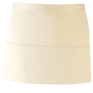 Colours 3-pocket apron - Natural, One size