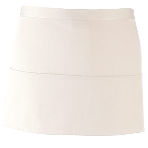 Colours 3-pocket apron - White, One size