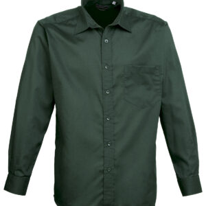 Long sleeve poplin shirt - Bottle, 14.5
