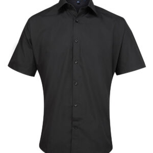 Supreme poplin short sleeve shirt - Black, 14.5
