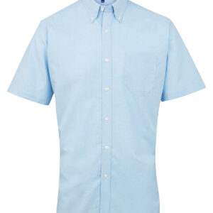 Signature Oxford short sleeve shirt - Light Blue, 14.5