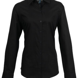 Women's signature Oxford long sleeve shirt - Black, 8