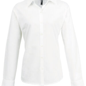 Women's signature Oxford long sleeve shirt - White, 8