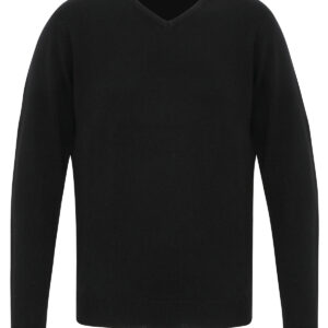 'Essential' acrylic v-neck sweater - Black, XS