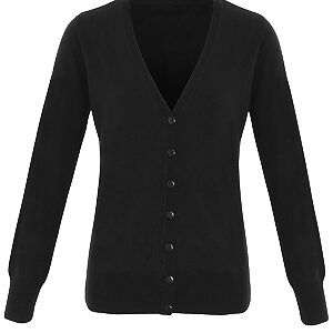 Women's 'essential' acrylic cardigan - Black, 8