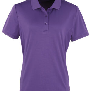 Women's Coolchecker® piqué polo - Purple, XS