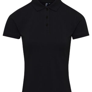 Women's Coolchecker® plus piqué polo - Black, XS