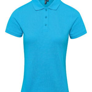Women's Coolchecker® plus piqué polo - Turquoise, XS