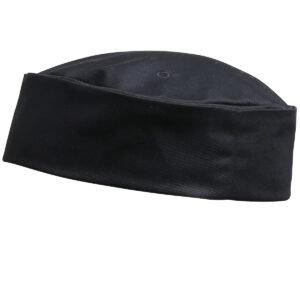 Turn-up chef's hat - Black, S