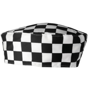 Chef's skull cap - Black White, One size