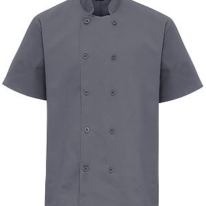 Short sleeve chef’s jacket - Steel, XS