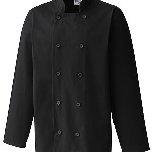 Long sleeve chef’s jacket - Black, XS