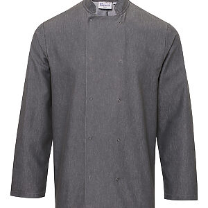 Denim chef's jacket - Grey Denim, XS