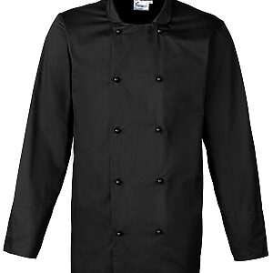 Cuisine long sleeve chef's jacket - Black, XS