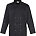 Studded front long sleeve chef's jacket
