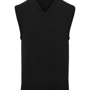 Sleeveless knitted sweater - Black, XS