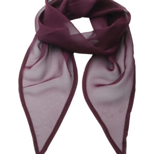 'Colours' Chiffon scarf - Aubergine, One size