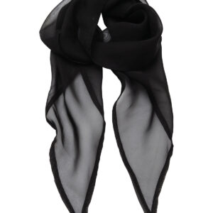 'Colours' Chiffon scarf - Black, One size