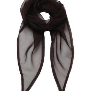 'Colours' Chiffon scarf - Brown, One size