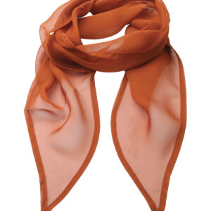 'Colours' Chiffon scarf - Chestnut, One size
