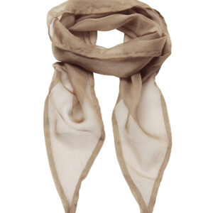 'Colours' Chiffon scarf - Khaki, One size