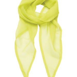 'Colours' Chiffon scarf - Lime, One size