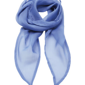 'Colours' Chiffon scarf - Mid Blue, One size